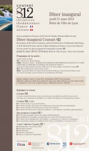 Invitation dîner inaugural Courant 812